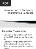 Introduction To Computer Programming Concepts