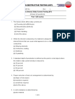 MEMB453 - Eddy Current (ET) Home Quiz 2018S1