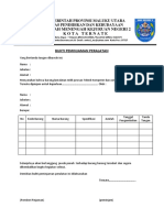 Surat Bukti Peminjaman Peralatan