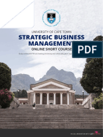 Uct Strategic Business Management Course Information Pack