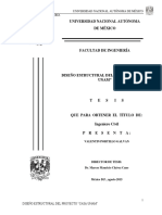 Diseño Estructural Del Proyecto Casa UNAM PDF