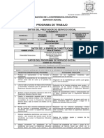 Ejemplo de Programa de Trabajo PDF