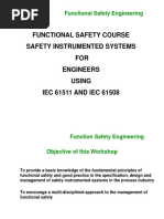 Functional Safety Course Safety Instrumented Systems FOR Engineers Using IEC 61511 AND IEC 61508