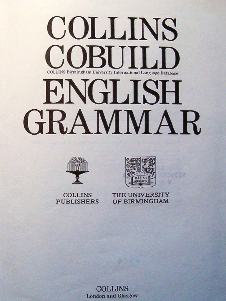 Collin Cobuild English Grammar PDF | PDF