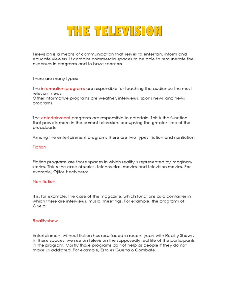 The Television | PDF | Social Science