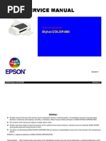 Download Epson Stylus Color 880 Service Manual by Ignazio Amezketa SN38442737 doc pdf