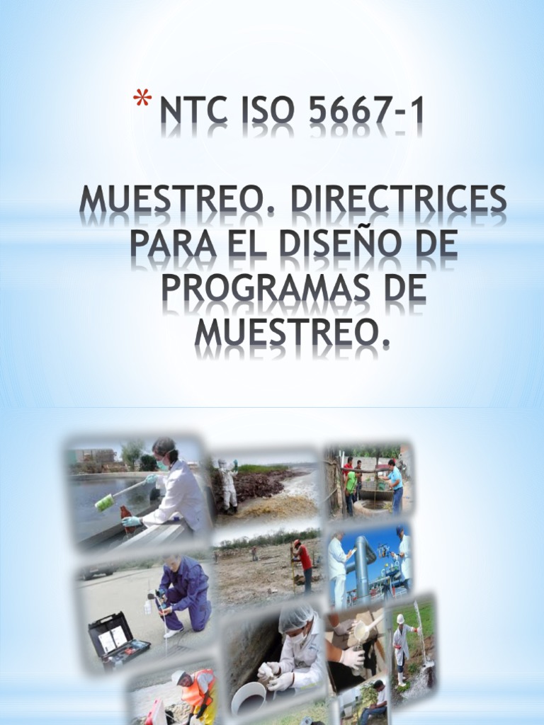 NTC Iso 5667-1 | PDF | Muestreo (Estadísticas) | Intervalo de confianza