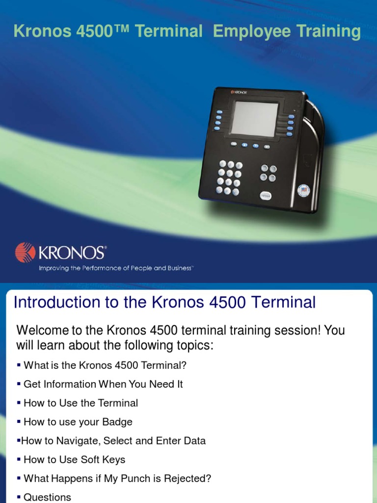 K4500 Time Clock Manual PDF Accrual Computing