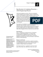 Specifications For Lightning Protection - ASAE Engineering Practice