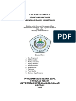 Laporan Kelompok 9 Kegiatan Praktikum Teknologi Bahan Konstruksi