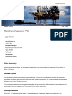 Maintenance Supervisor FPSO _ Atlas Professionals