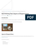 IELTS Writing Task 2 Agree or Disagree Lesson