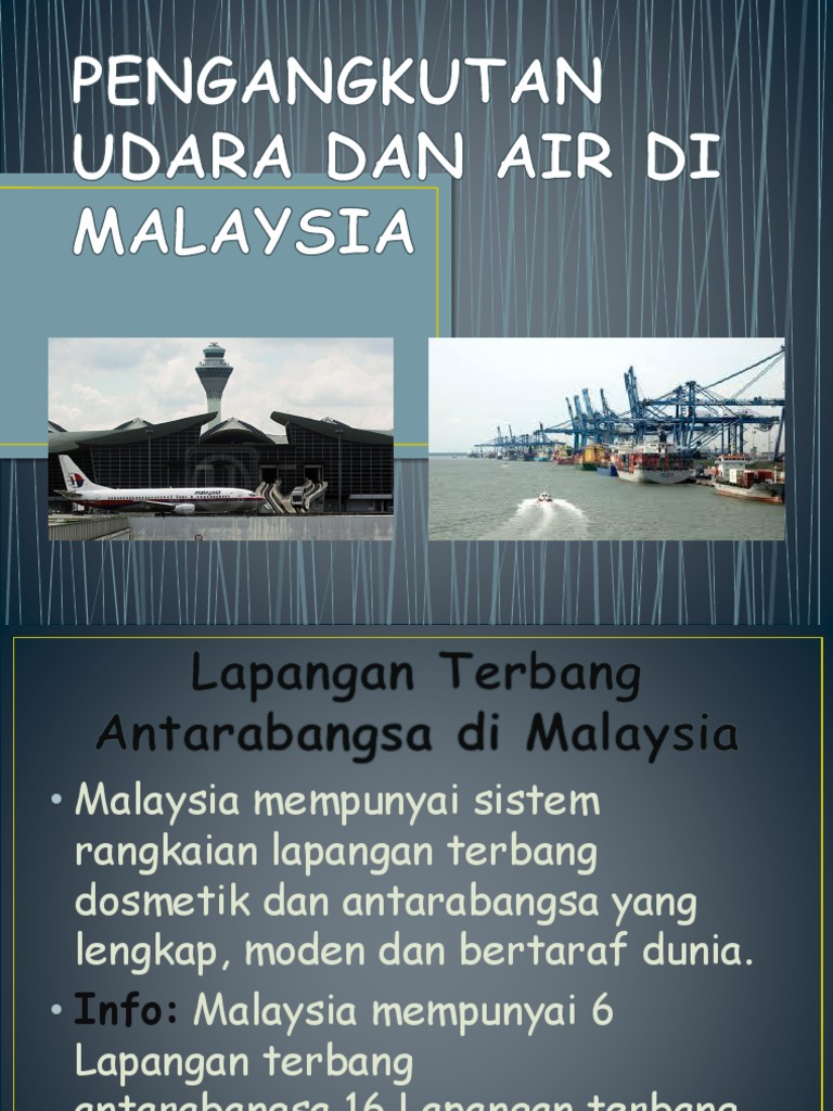 Pengangkutan Udara Dan Air Di Malaysia Pdf