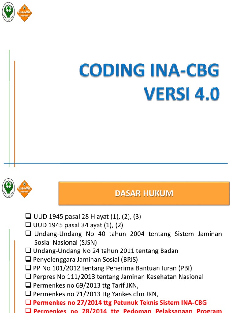 Dasar Hukum Sistem INA-CBGs BPJS | PDF