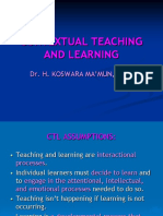 Contextual Teaching and Learning: Dr. H. Koswara Ma'Mun, M.PD