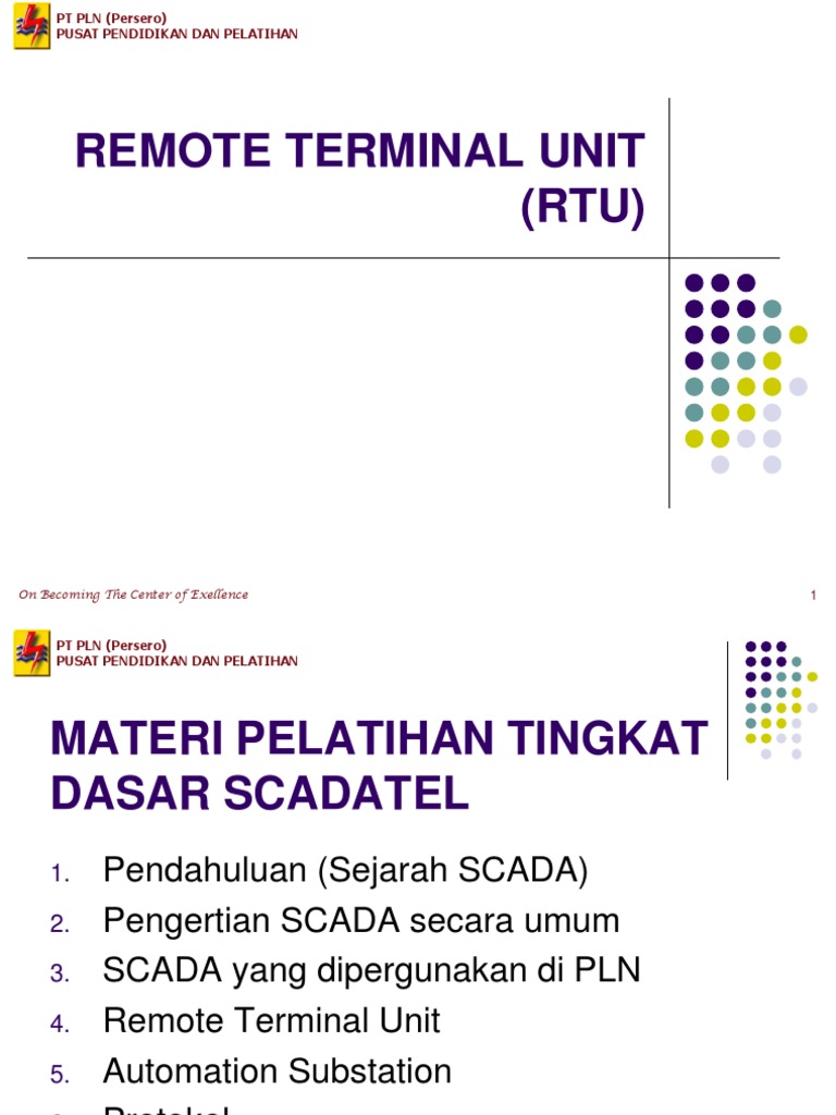 Remote Terminal Unit ( (RTU) ) | PDF