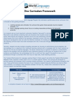 Level One Curriculum Framework: Teacher Effectiveness Measure (