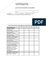 Assessment Marking Guide: Assessment: Filming of Script and Presentation of Journal/folio