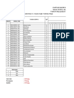 Nomor Nama Siswa L/P Bulan September 2017 Urut Nisn / Nis Tanggal