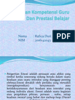 Hubungan Kompetensi Guru Dan Prestasi Belajar Rapika