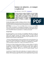 Física de Plasmas en Minería