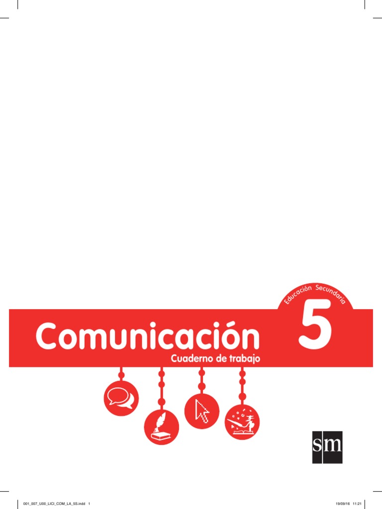 Cuaderno De Trabajo Comunicacion 5 Informacion Homo Sapiens