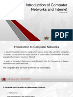 Introduction of Computer Networks and Internet