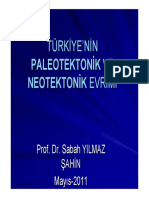 TÜRKİYE'NİN Paleotektonik Ve Neotektonik Evrimi