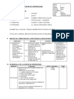 Sesión de Aprendizaje PDF