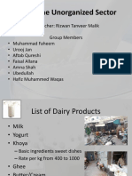 Dairy Unorganized Sector