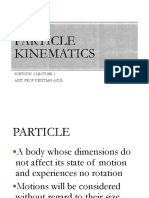 Lec 3.1 Kinematics of Particle