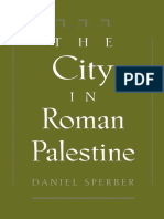 Daniel Sperber, The City in Roman Palestine