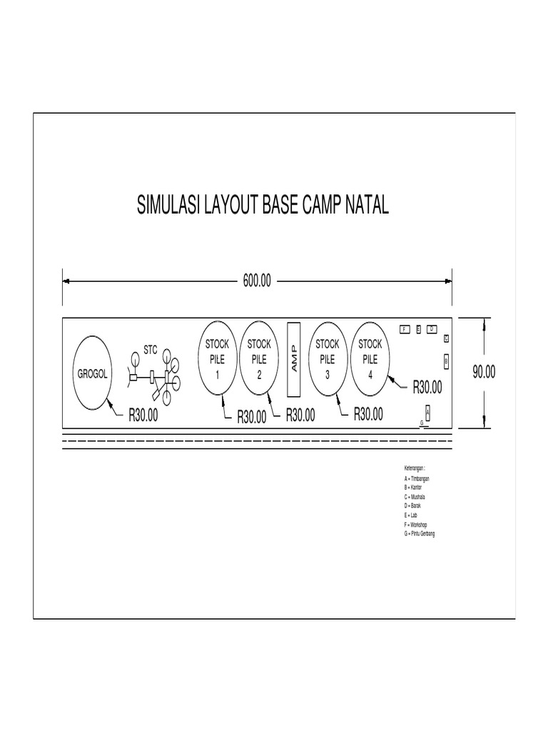 Simulasi Layout Base Camp Natal | PDF