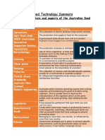 Food Technology Summary