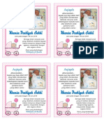 Aqiqah Warna Pink