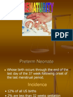 Prematurity New