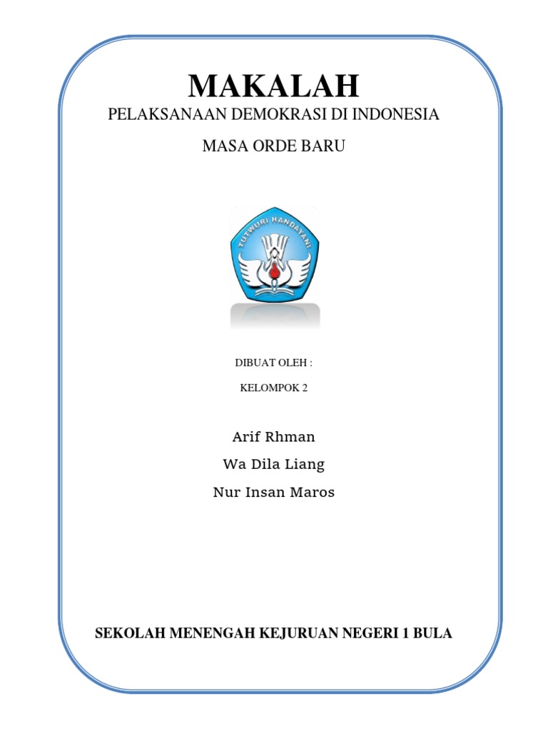 Makalah Demokrasi Orde Baru Dan Lama
