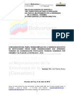 CONFIGURACIÓN DEL PERFIL TRANSCOMPLEJO DE LA GERENCIA EDUCATIVA EN INSTITUCIONES VISTAS COMO ORGANIZACIONES QUE APRENDEN, TOMANDO EN CONSIDERACIÓN POSTULADOS TEÓRICOS SUGERIDOS POR CENAMEC Y EL PLAN DE LA PATRIA 2013 – 2019.Msc Ina p Mariño Muñoz Ambiente 2 Facilitadora Nancy Padrón