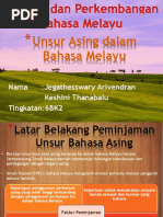 Unsur Asing Dalam Bahasa Melayu