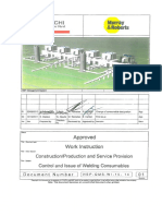 HBP-QMS-WI 15-14 - Control and Issue of Welding Consumables Rev 01