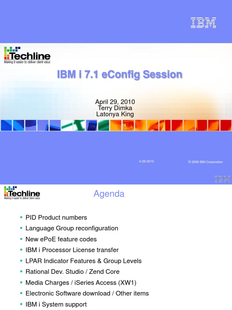 EConfig IBM I 7.1 BP Training V5 | PDF | Ibm System I | Computer ...