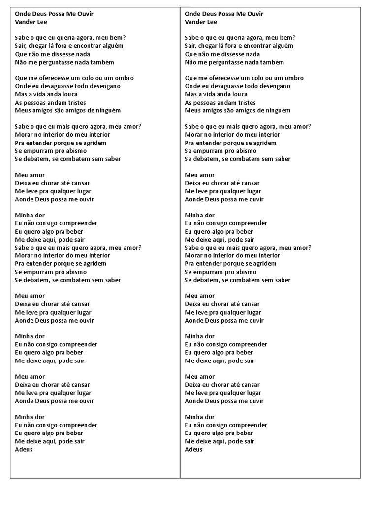 Música Sabe O Que Eu Queria Agora Meu Bem