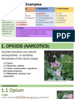 Drug Classes: Examples: 3.1 Alcohol