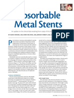 Absorbable Metal Stents: Below THE Knee