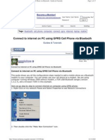 Connect To Internet On PC Using GPRS Cell Phone Via Bluetooth