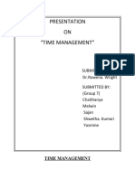 Presentation ON "Time Management"