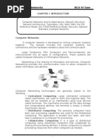 Computer Networks Bca Vi Sem: Chapter 1 Introduction