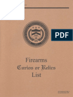 ATF Curio and Relics List