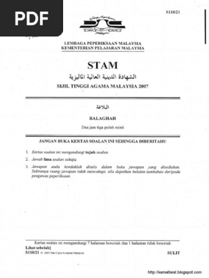 Sebenar Balaghah Stam 07 17 Pdf