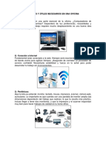 Muebles y Útiles Necesarios en Una Oficina